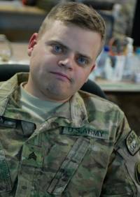 Matt in 2011, during his time in the army.
